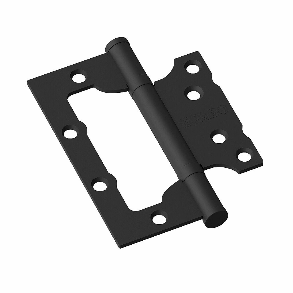 Петля без врезки 100х75х2,5 2BB чёрная